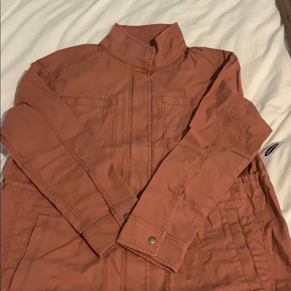 Pink utility jacket